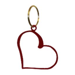 Heart - Key Chain - RED