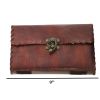 Antique Style Handmade Leather Journal  With Lock, Brown