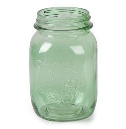 Glass Mason Jar Green 16 Ounces 3.15 X 3.15 X 5.51 Inches