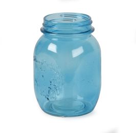 Glass Mason Jar Blue 16 Ounces 3.15 X 3.15 X 5.51 Inches