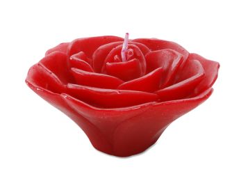 Floating Candles Rose Red 3.75 Inches
