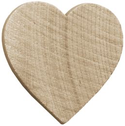 Natural Unfinished Wood Hearties Shape Heart 1.5 Inches