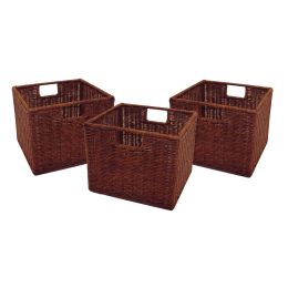Leo Set of 3 Wired Baskets, Small