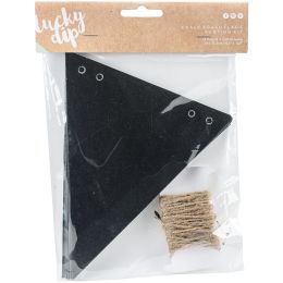 Lucky Dip Chalkboard Bunting Kit-14 Flags & Twine