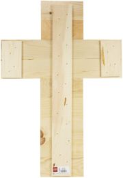 Craft Decor Wood Wall Decor-Cross 22"X31.5"X.75"