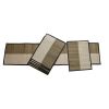 7 Piece Multicolor Sabai Grass Table Runner and Placemats with Woven Pattern
